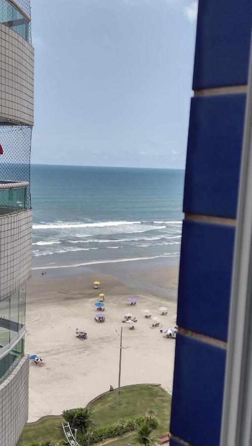 Belo Apartamento Com Vistas Para O Mar - Pe Na Areia - Churrasqueira Na Varanda Praia Grande  Exterior photo